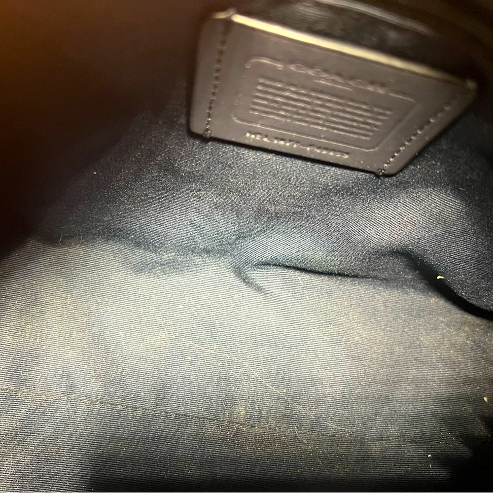 COACH Bennet Satchel with Geo Chevron Print (like new) - Picture 6 of 7